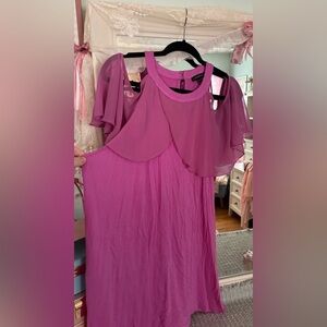 Lane Bryant Vibrant Pink Top